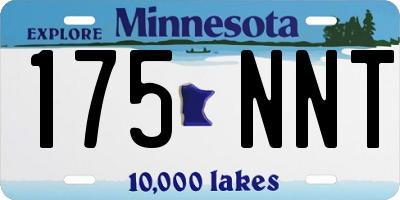 MN license plate 175NNT