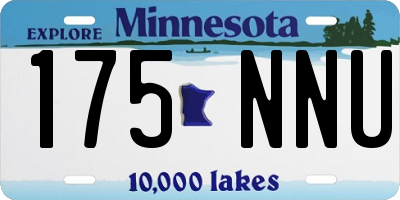 MN license plate 175NNU