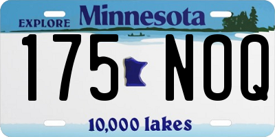 MN license plate 175NOQ
