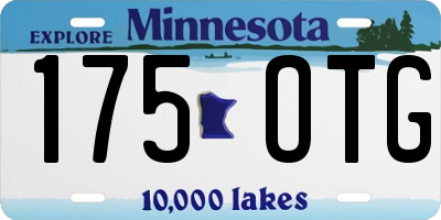MN license plate 175OTG