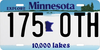 MN license plate 175OTH