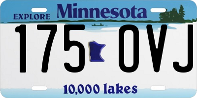 MN license plate 175OVJ