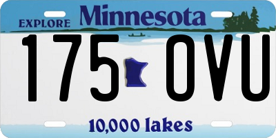MN license plate 175OVU