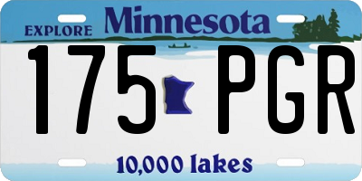 MN license plate 175PGR