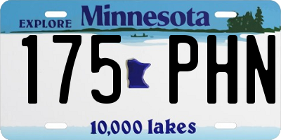 MN license plate 175PHN