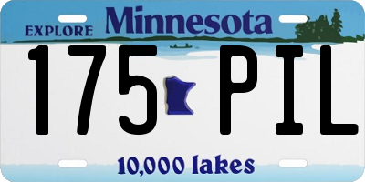 MN license plate 175PIL