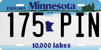 MN license plate 175PIN