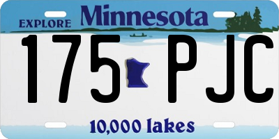 MN license plate 175PJC