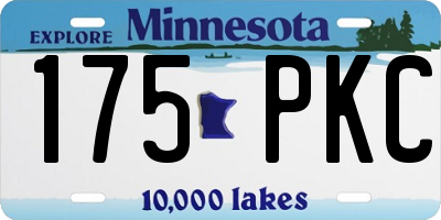 MN license plate 175PKC