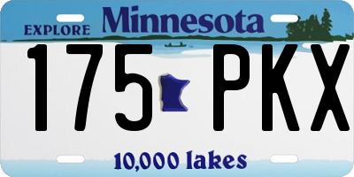 MN license plate 175PKX