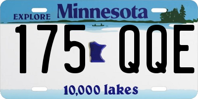 MN license plate 175QQE