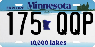 MN license plate 175QQP