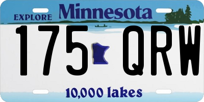 MN license plate 175QRW