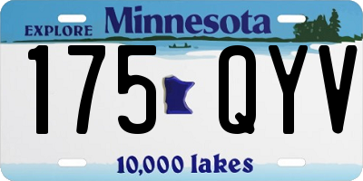 MN license plate 175QYV