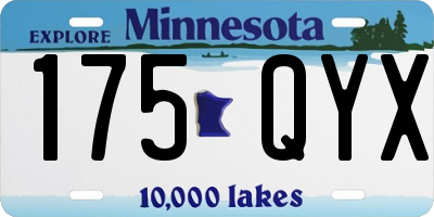 MN license plate 175QYX