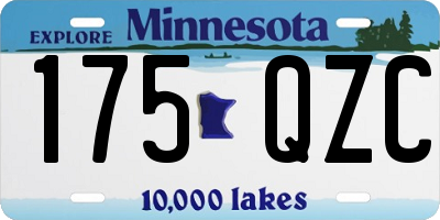 MN license plate 175QZC