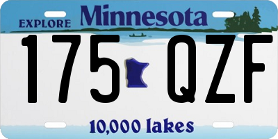 MN license plate 175QZF