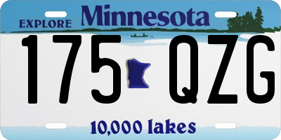 MN license plate 175QZG