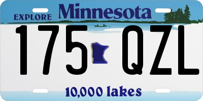 MN license plate 175QZL