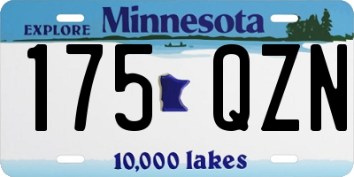 MN license plate 175QZN