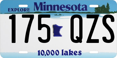MN license plate 175QZS