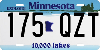 MN license plate 175QZT