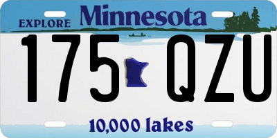 MN license plate 175QZU