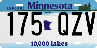 MN license plate 175QZV