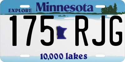 MN license plate 175RJG