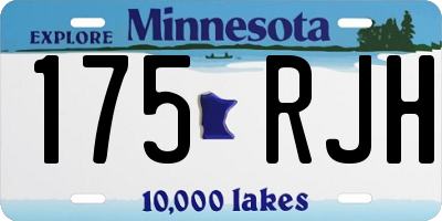 MN license plate 175RJH