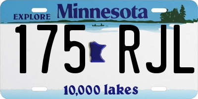 MN license plate 175RJL