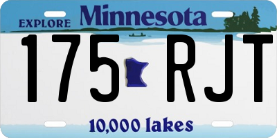 MN license plate 175RJT
