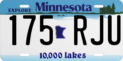 MN license plate 175RJU