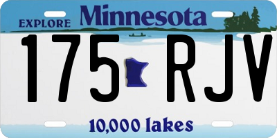 MN license plate 175RJV