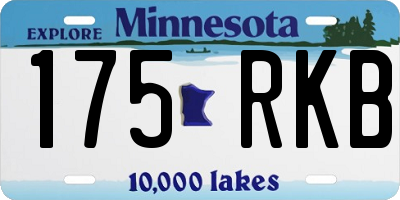 MN license plate 175RKB