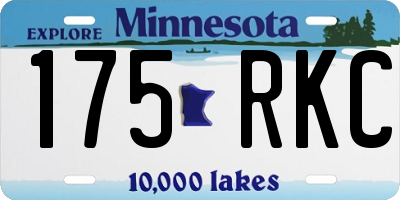 MN license plate 175RKC
