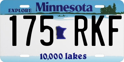 MN license plate 175RKF
