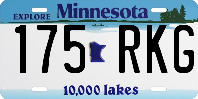 MN license plate 175RKG