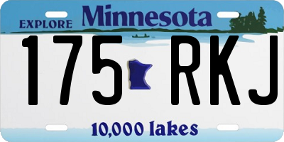 MN license plate 175RKJ