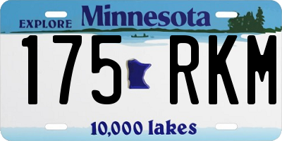 MN license plate 175RKM