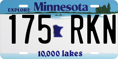 MN license plate 175RKN