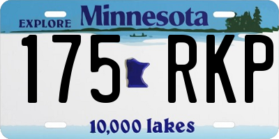 MN license plate 175RKP
