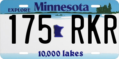 MN license plate 175RKR