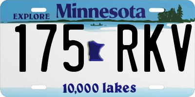 MN license plate 175RKV