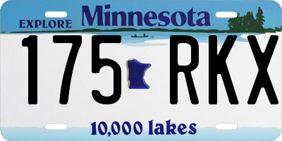 MN license plate 175RKX