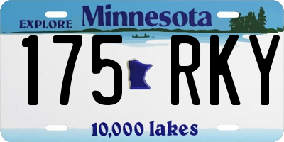 MN license plate 175RKY