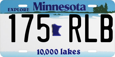 MN license plate 175RLB