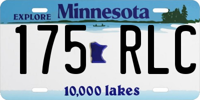 MN license plate 175RLC