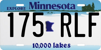 MN license plate 175RLF
