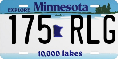 MN license plate 175RLG